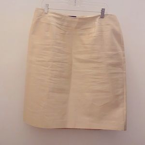 Talbots  skirts jacquard cream